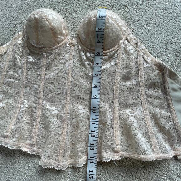 🔥NWOT Vintage ILGWU Carnival Romantic Lace Bustier Corset Victorian Bra Sz 32B - Picture 13 of 13